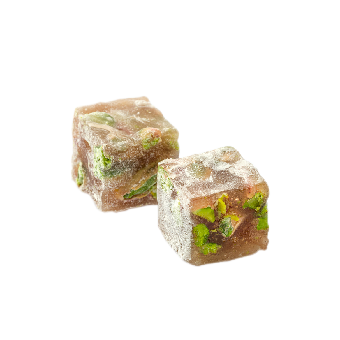 Çifte Kavrulmuş Antep Fıstıklı Pudra Şekeri Kaplı Mini Lokum 175 gr