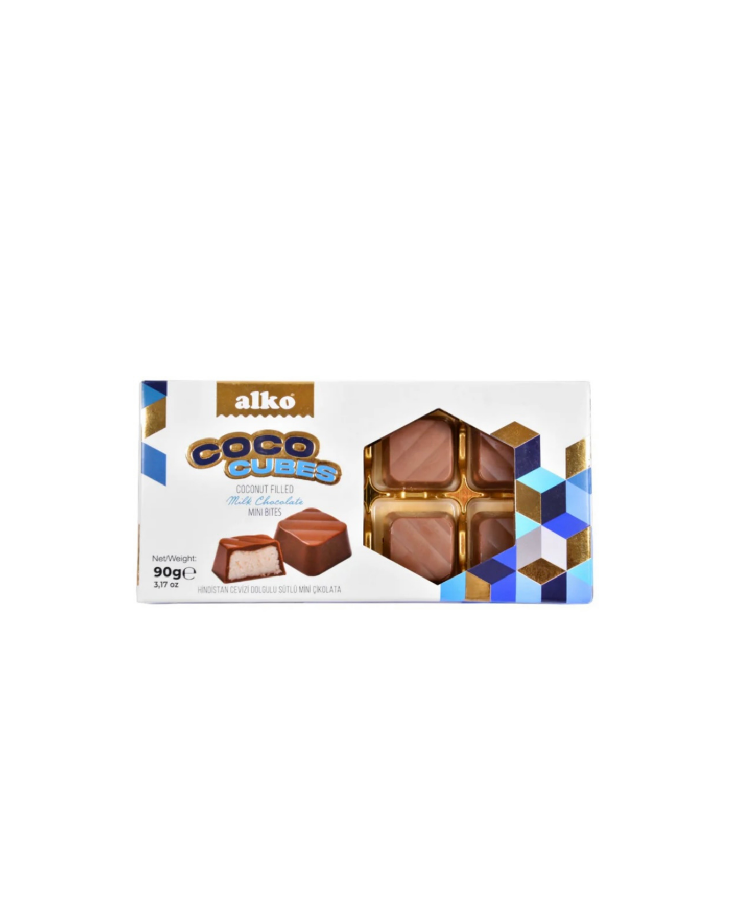 Cubes Dolgulu Çikolata Lezzet Paketi 3x90 gr