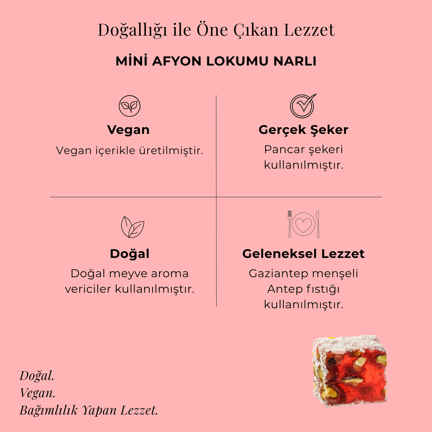 Mini Afyon Lokumu Narlı 250 gr