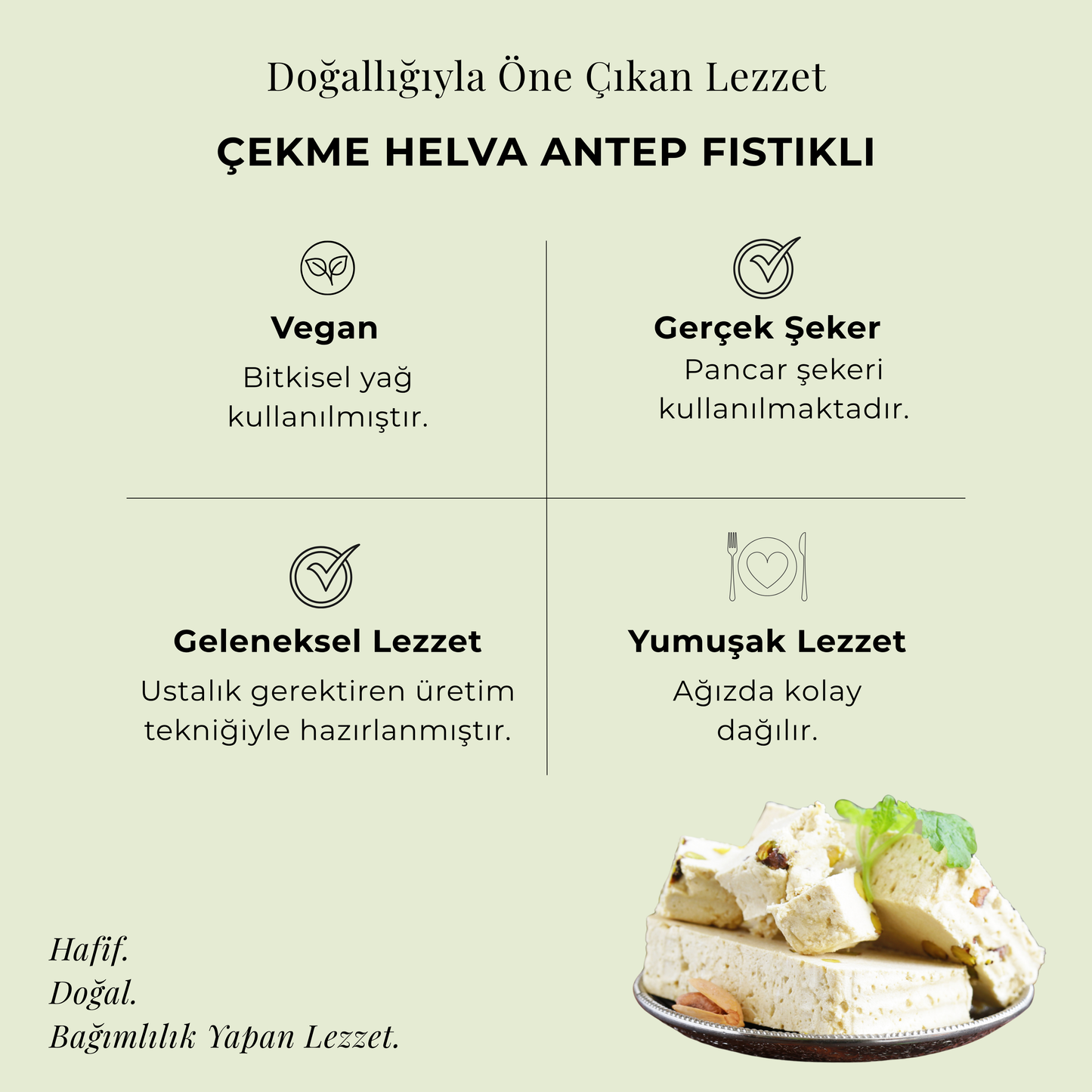 Çekme Helva Antep Fıstıklı 400 gr