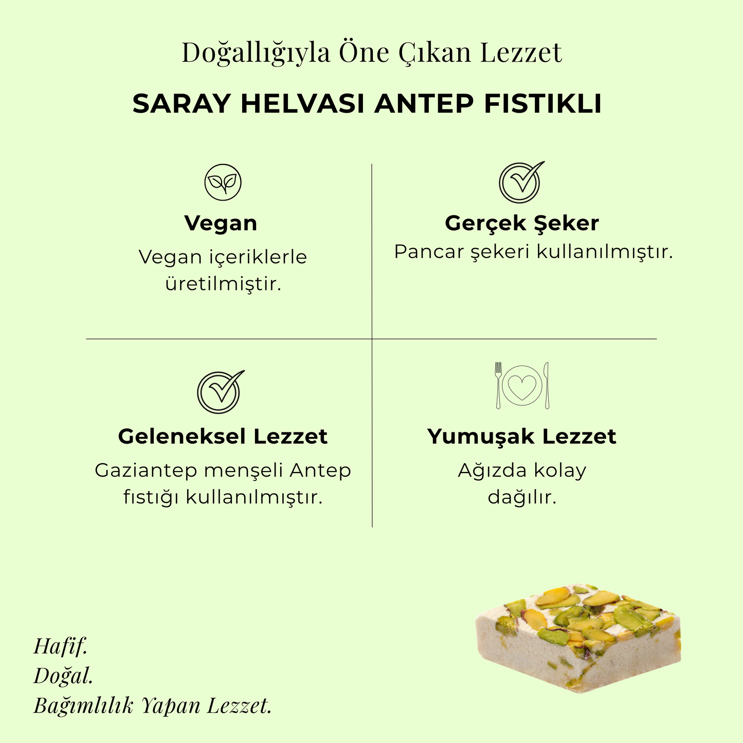 Sweet Bites Saray Helvası Antep Fıstıklı 120 gr