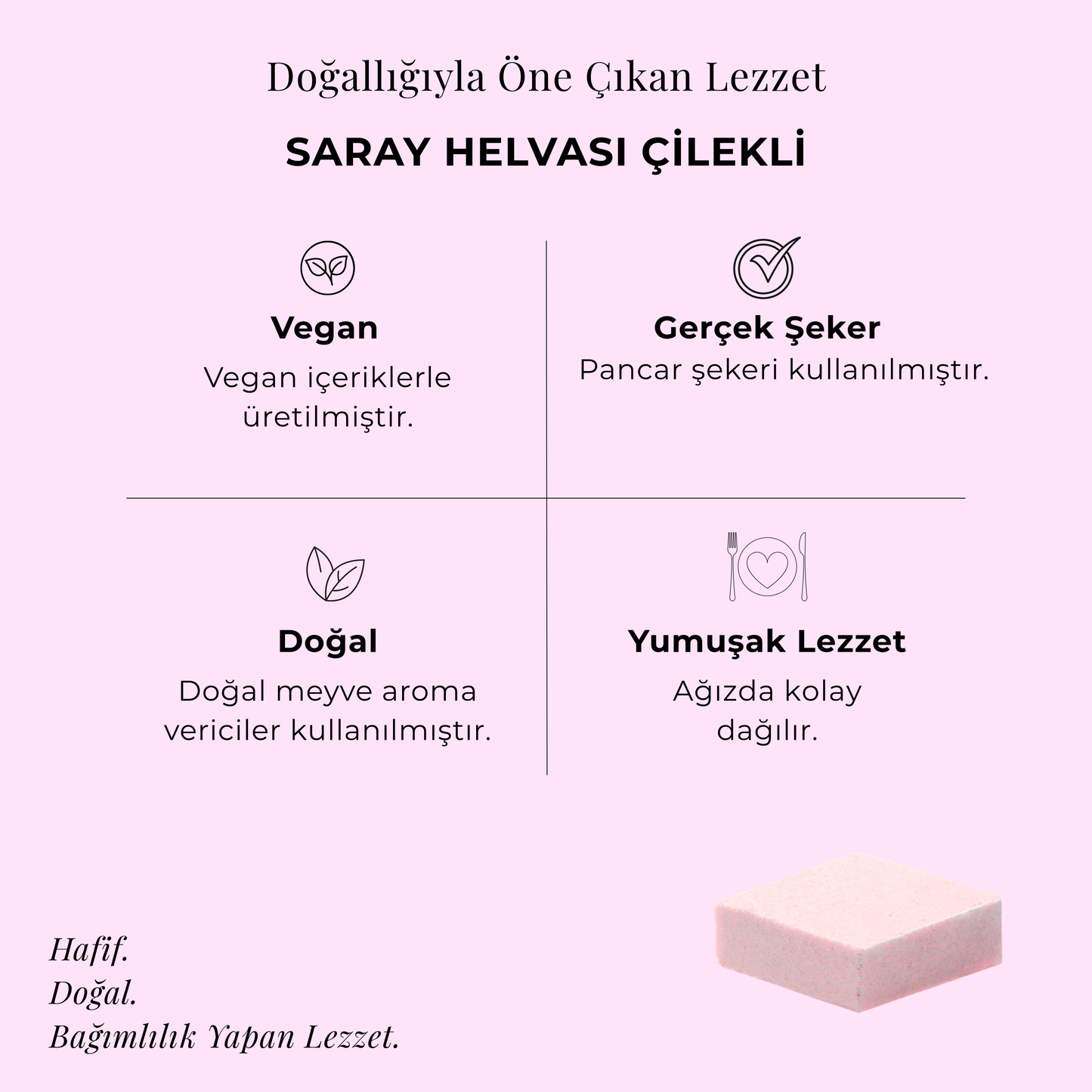 Sweet Bites Saray Helvası Çilekli 120 gr