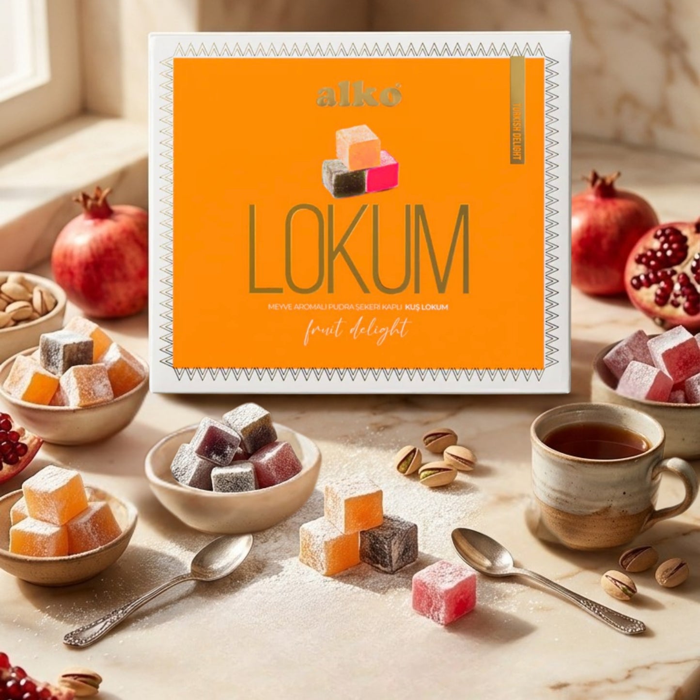 Mini Afyon Lokumu Meyveli 250 gr (Kuş Lokumu)