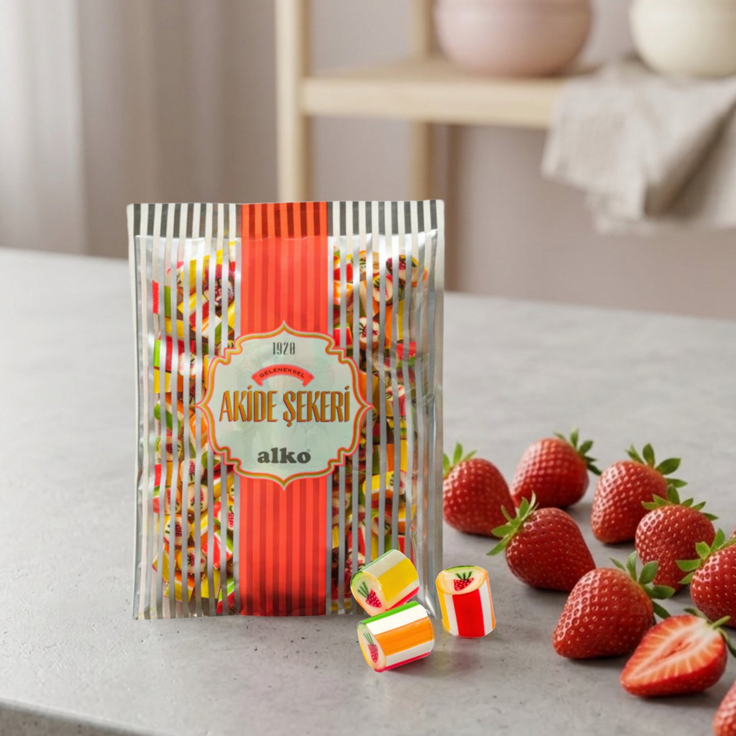 Candy Pops Kırma Akide Şekeri Çilekli 50 gr