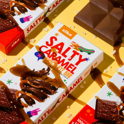 Karamel Aromalı Tuzlu Sütlü Tablet Çikolata 100 gr