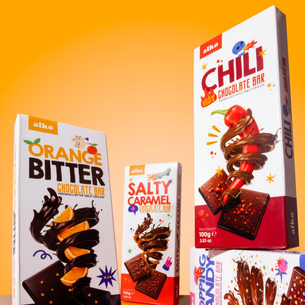 Patlayan Şekerli Sütlü Tablet Çikolata 100 gr
