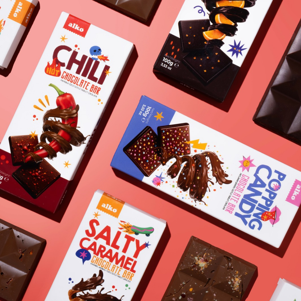 Patlayan Şekerli Sütlü Tablet Çikolata 100 gr