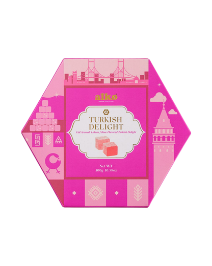 Alko Pudra Şekeri Kaplı Gül Aromalı Lokum 300 gr