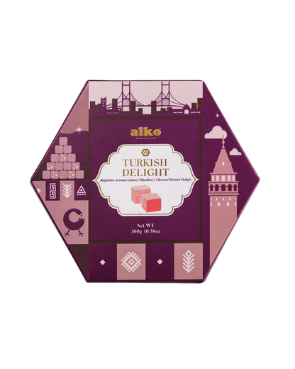 Alko Pudra Şekeri Kaplı Böğürtlen Aromalı Lokum 300 gr