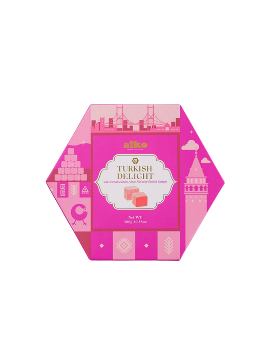 Alko Pudra Şekeri Kaplı Gül Aromalı Lokum 300 gr