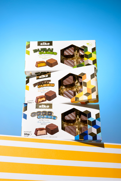 Cubes Dolgulu Çikolata Lezzet Paketi 3x90 gr
