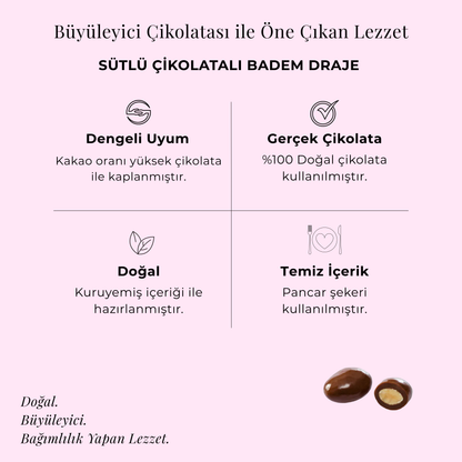 Sütlü Çikolatalı Badem Draje 130 gr