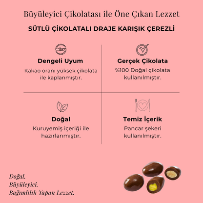 Sütlü Çikolatalı Draje Karışık Çerezli 130 gr