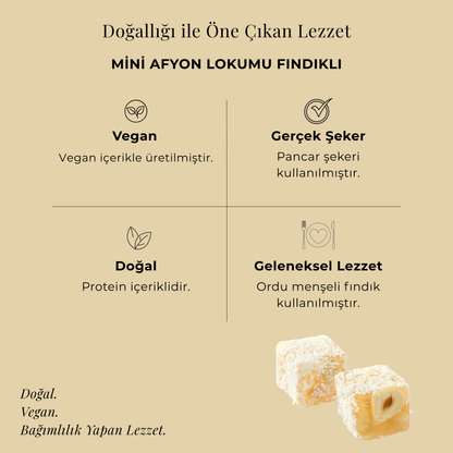 Mini Afyon Lokumu Fındıklı 250 gr