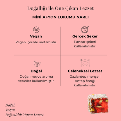Mini Afyon Lokumu Narlı  250 gr