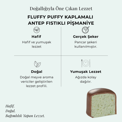 Fluffy Puffy Kaplamalı Pişmaniye Antep Fıstıklı 130 gr