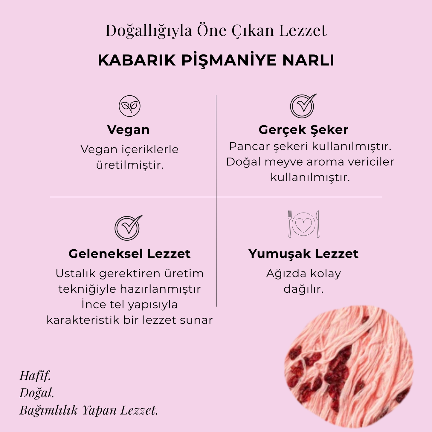 Kabarık Pişmaniye Narlı  250 gr