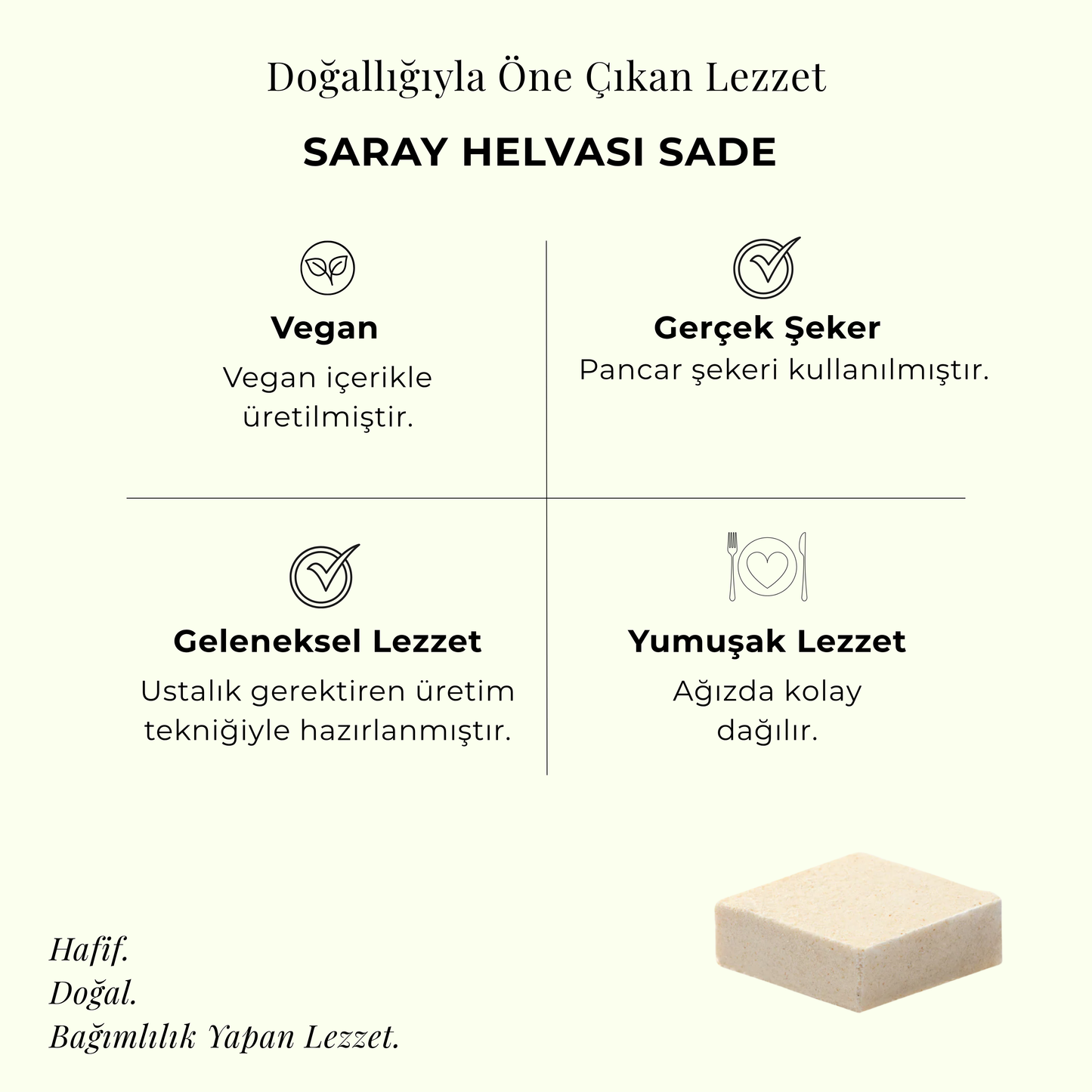 Sweet Bites Saray Helvası Sade 120 gr