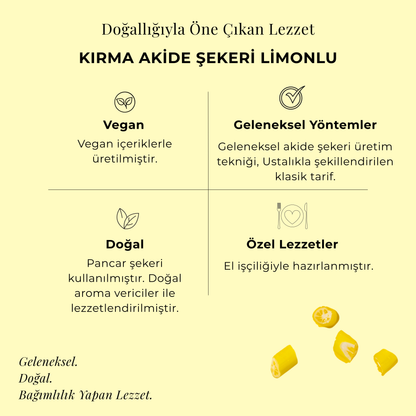 Candy Pops  Kırma Akide Şekeri Limonlu 50 gr