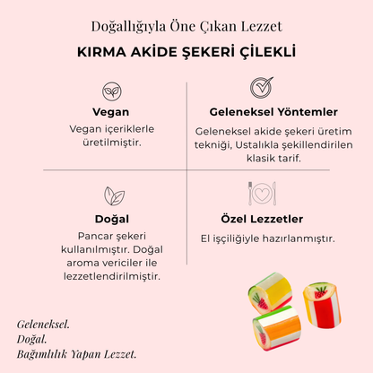 Kırma Akide Şekeri Çilekli 300 gr