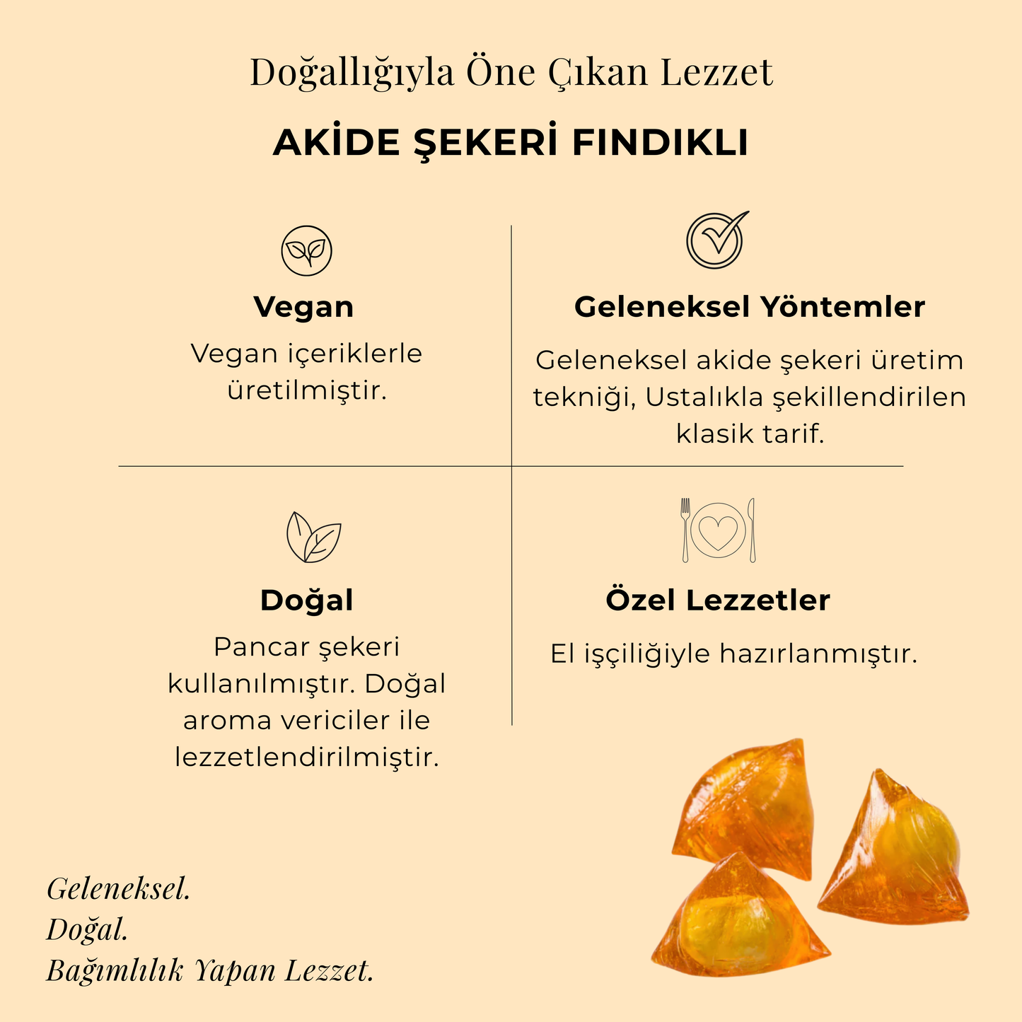 Akide Şekeri Fındıklı 300 gr