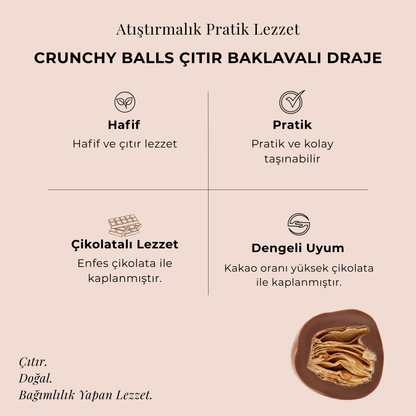 Crunchy Balls Çıtır Baklavalı Draje 95 gr