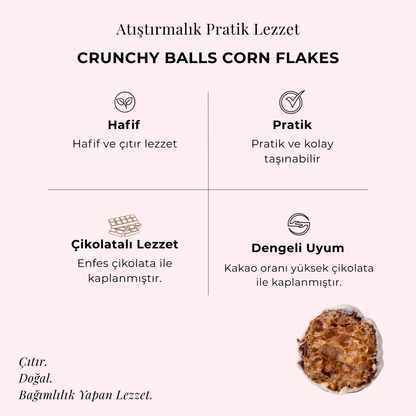Crunchy Balls Mısır Gevrekli Draje 75 gr