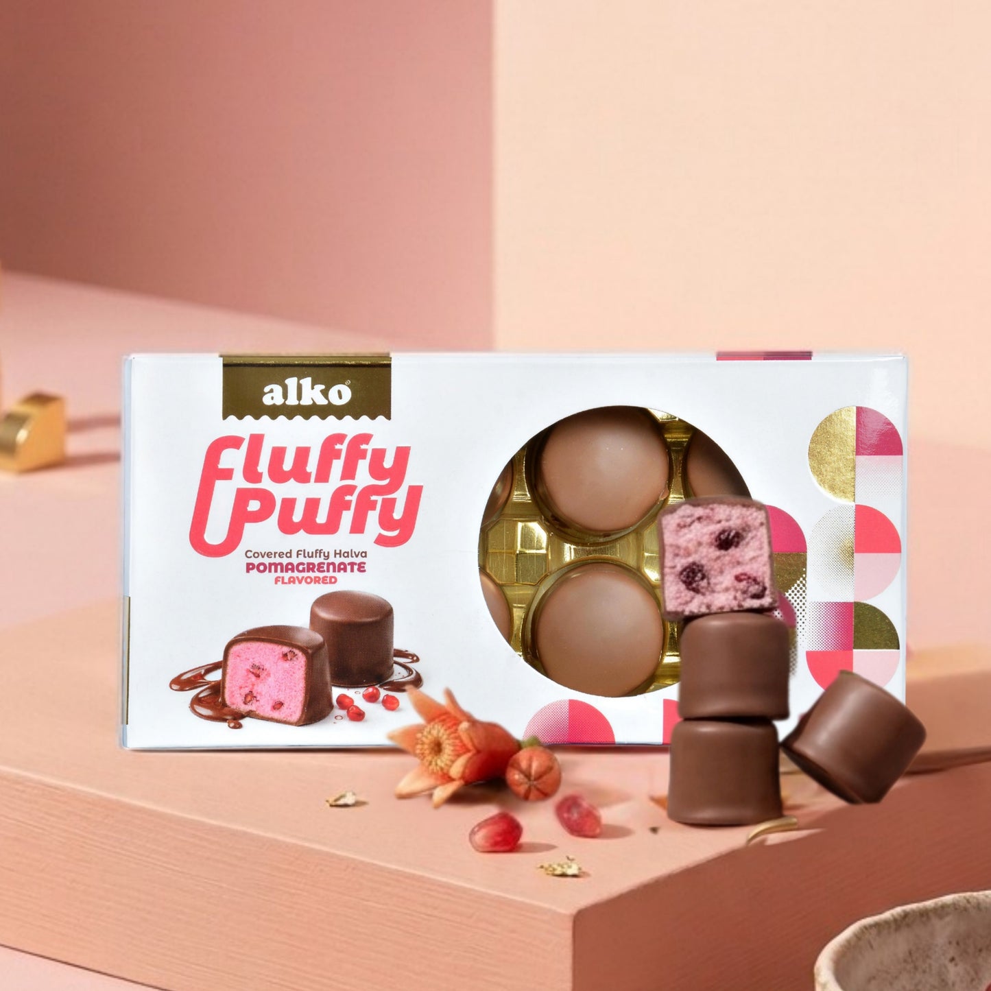 Fluffy Puffy Kaplamalı Pişmaniye Narlı  130 gr
