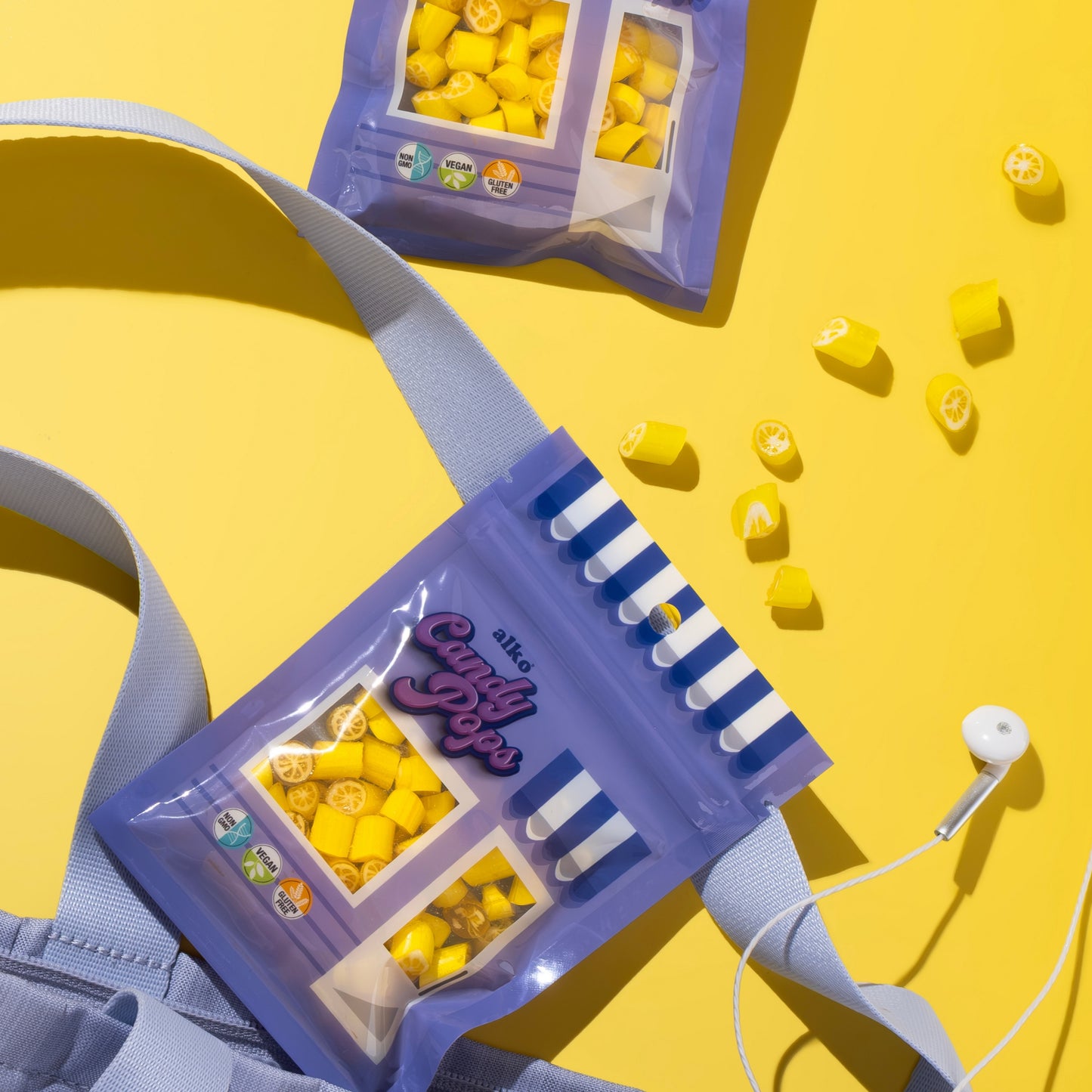Candy Pops  Kırma Akide Şekeri Limonlu 50 gr