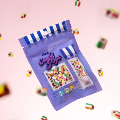 Candy Pops  Kırma Akide Şekeri Çilekli 50 gr