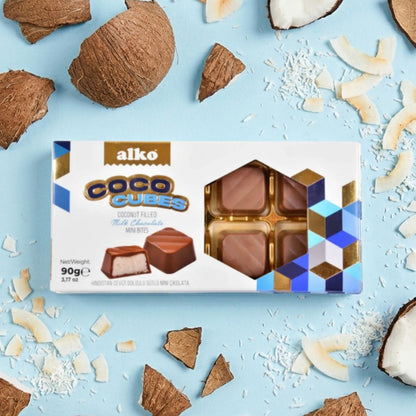 Coco Cubes Hindistan Cevizi Dolgulu Çikolata 90 gr