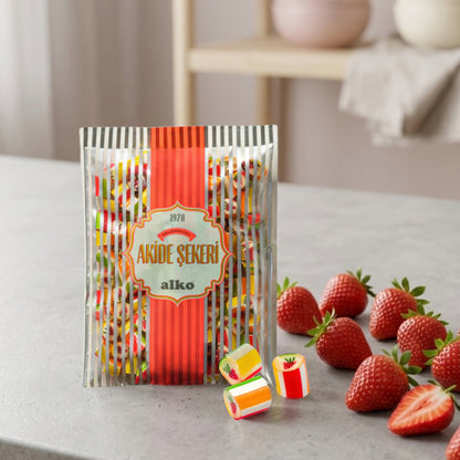 Candy Pops  Kırma Akide Şekeri Çilekli 50 gr