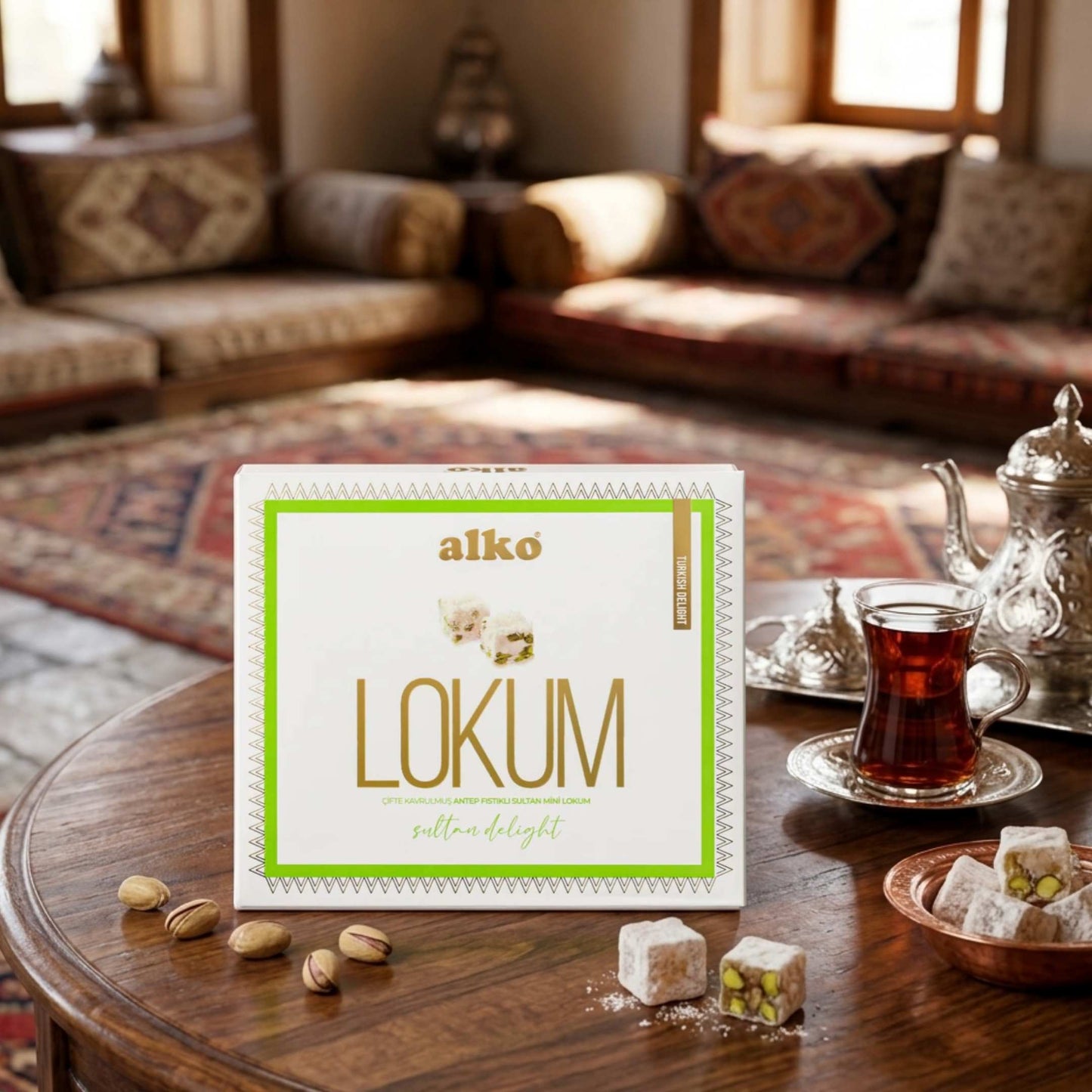 Mini Afyon Sultan Lokumu Antep Fıstıklı 250 gr
