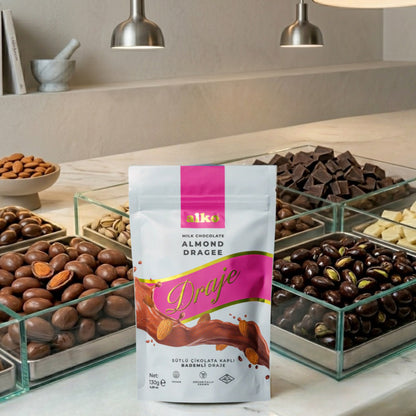 Sütlü Çikolatalı Badem Draje 130 gr