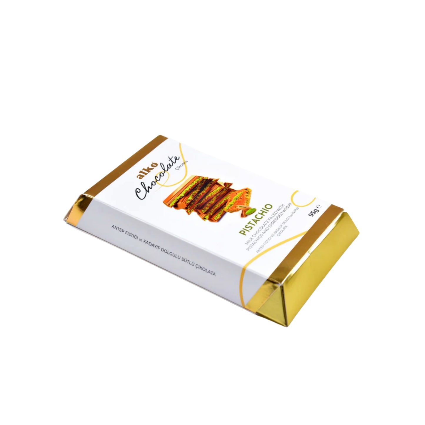 Dubai Çikolatası Antep Fıstığı & Kadayıf Dolgulu 95 gr