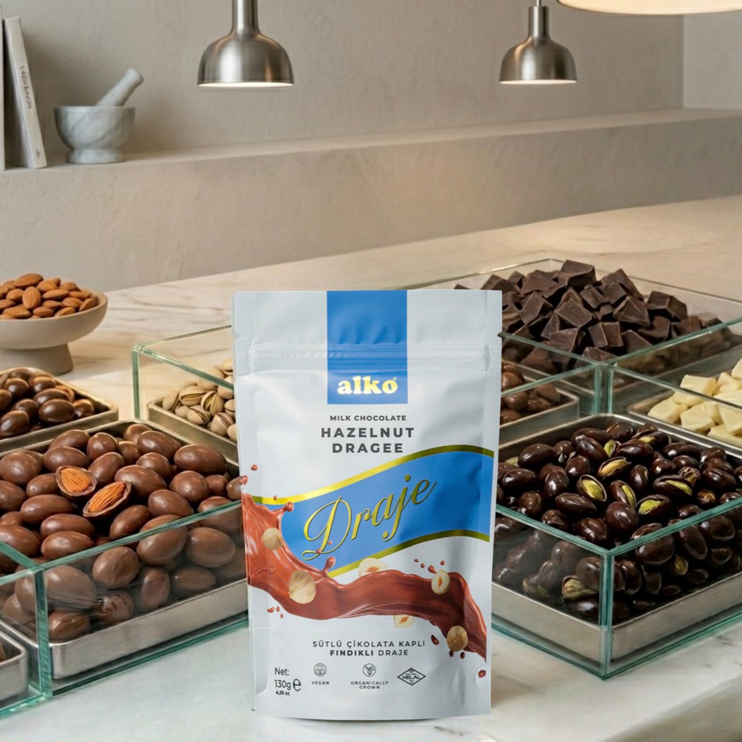 Sütlü Çikolatalı Fındık Draje 130 gr