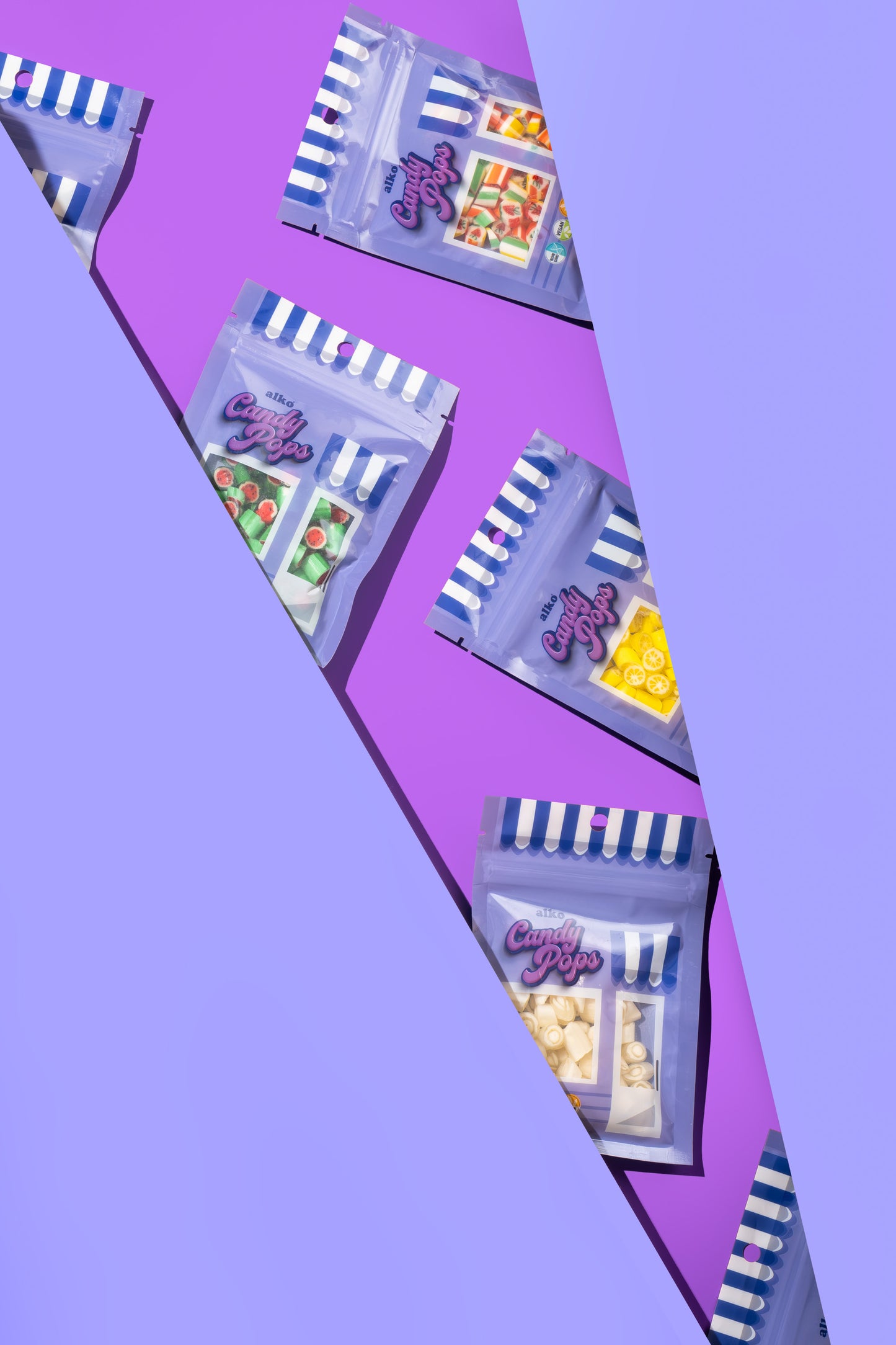Candy Pops  Kırma Akide Şekeri Lezzet Paketi 5x50 gr