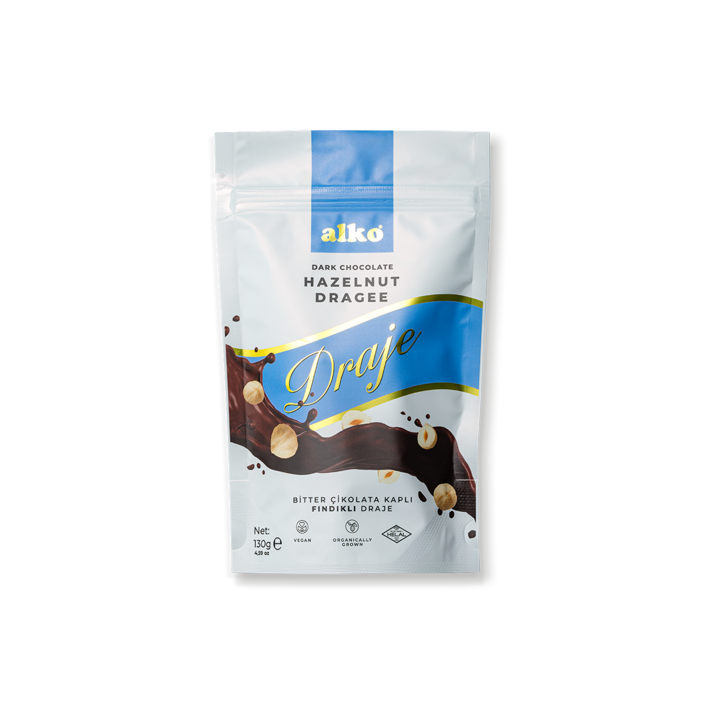 Bitter Çikolatalı Fındık Draje 130 gr