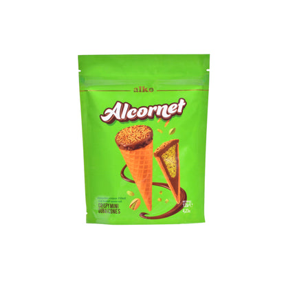 Alcornet Çikolata Dolgulu Mini Kornet 120 gr