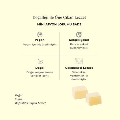 Mini Afyon Lokumu Sade  300 gr
