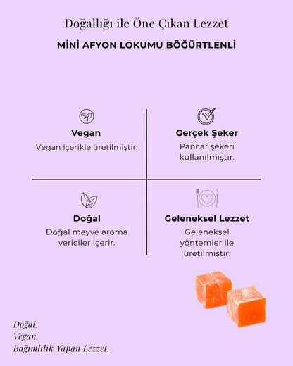 Mini Afyon Lokumu Böğürtlenli 300 gr